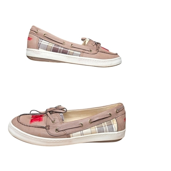 PRIMUS Women's Nebraska Cornhuskers Boat Loafer Shoes Size 9 Brown Red - Picture 2 of 9